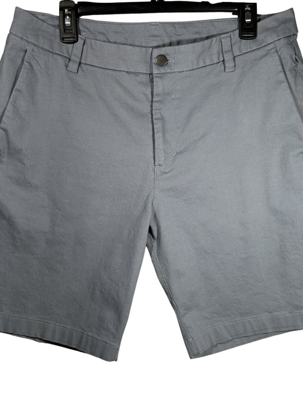 Lululemon Commission Classic Fit Shorts Mens 34 Gray 9" Oxford Chino Golf
